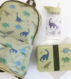 Børnehavetasker*A Little Lovely Company Børnehavetaske - Dinosaur - Grøn