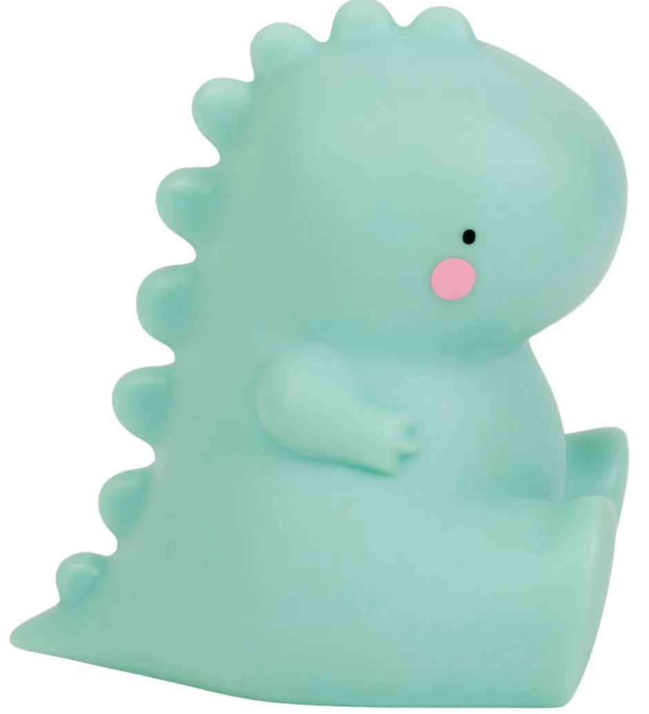 Natlamper|Fritstående Lamper*A Little Lovely Company Lampe - 12,5 cm - T-Rex - Grøn