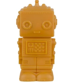 Natlamper|Fritstående Lamper*A Little Lovely Company Lampe - 14 cm - Robot - Aztec Gold
