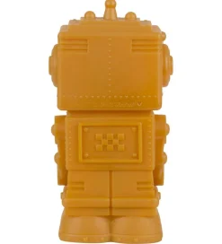 Natlamper|Fritstående Lamper*A Little Lovely Company Lampe - 14 cm - Robot - Aztec Gold