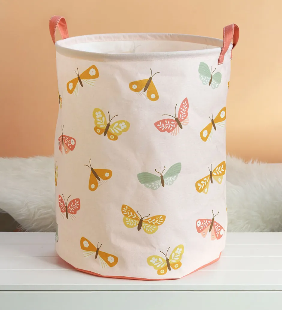 Kurve*A Little Lovely Company Opbevaringskurv - 40x50 cm - Butterflies