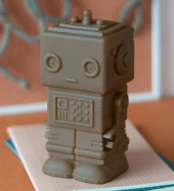 A Little Lovely Company Sparegris - 16 cm - Robot - Ash Brown