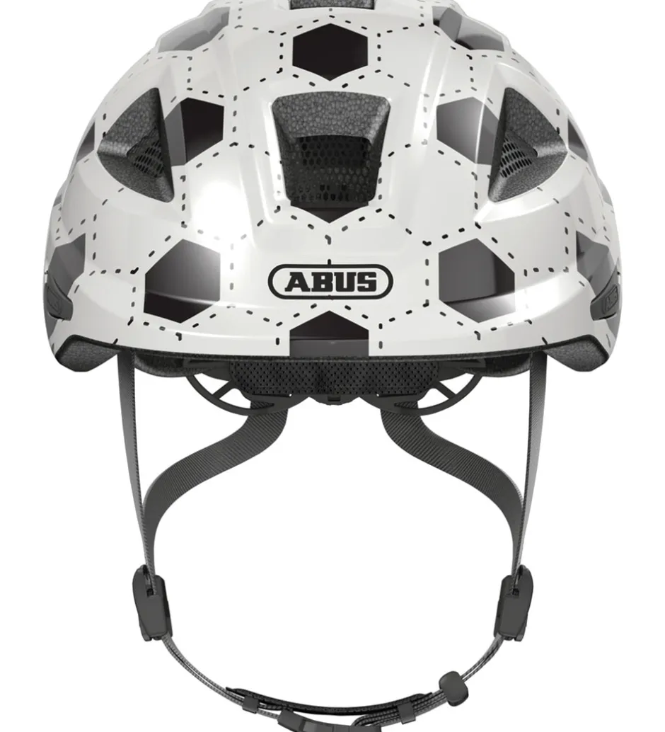 Børnesikkerhed|Cykelhjelme*Abus Cykelhjelm - Anuky 2.0 - White Football