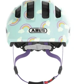 Børnesikkerhed|Cykelhjelme*Abus Cykelhjelm - Smiley 3.0 Led - Blue Rainbow