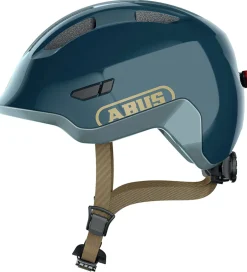 Børnesikkerhed|Cykelhjelme*Abus Cykelhjelm - Smiley 3.0 Ace Led - Royal Blue