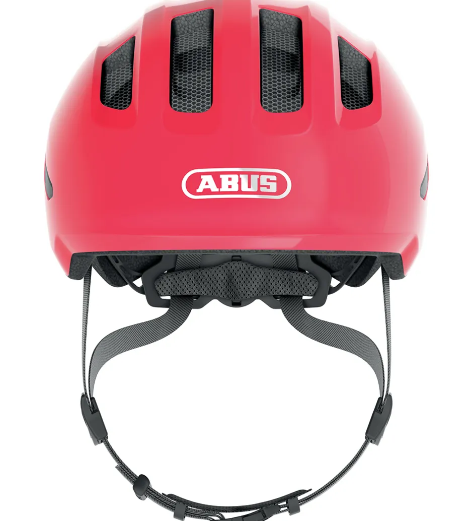 Børnesikkerhed|Cykelhjelme*Abus Cykelhjelm - Smiley 3.0 - Shiny Red