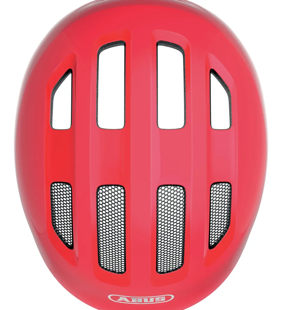 Børnesikkerhed|Cykelhjelme*Abus Cykelhjelm - Smiley 3.0 - Shiny Red