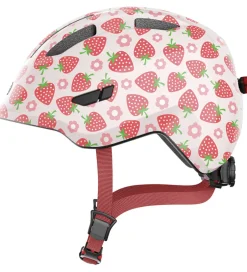 Børn Abus Cykelhjelm - Smiley 3.0 Led - Rose Strawberry