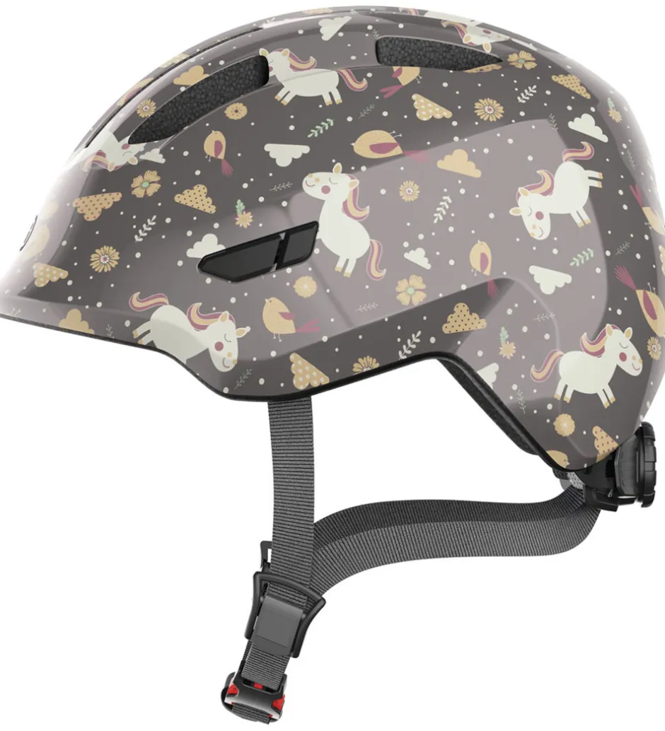 Børn Abus Cykelhjelm - Smiley 3.0 - Grey Horse