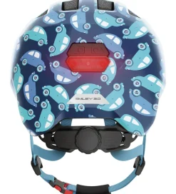 Børnesikkerhed|Cykelhjelme*Abus Cykelhjelm - Smiley 3.0 Led - Blue Car
