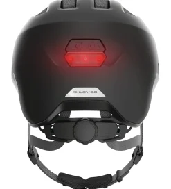 Børnesikkerhed|Cykelhjelme*Abus Cykelhjelm - Smiley 3.0 Ace Led - Velvet Black