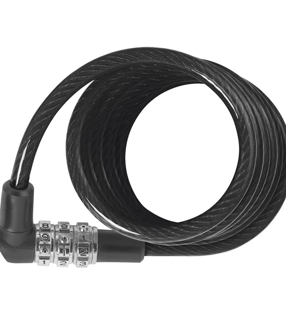 Abus Spirallås - 3506C - 120 cm - Sort