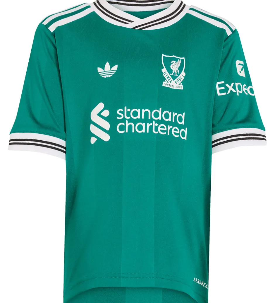 Fodboldtrøjer|Fodboldshorts*adidas Originals Fodboldsæt - Liverpool 25/26 3. sæt - Sea Green