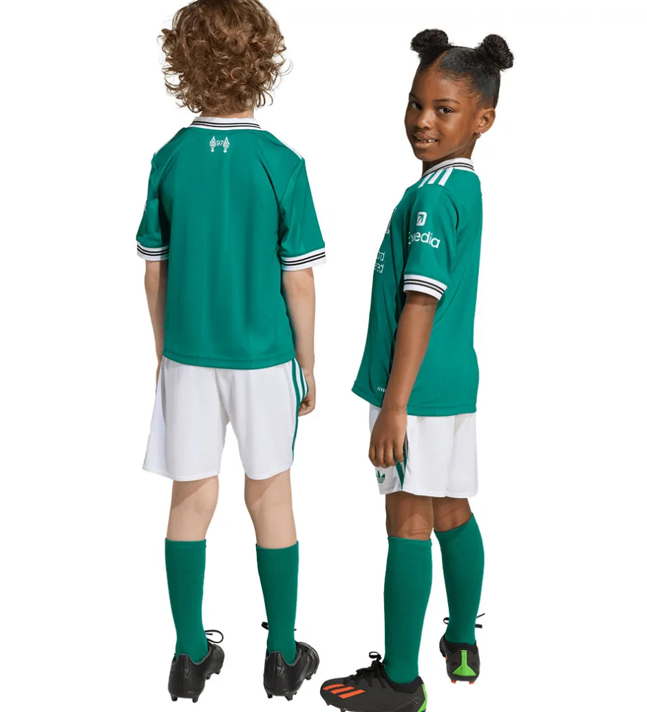 Fodboldtrøjer|Fodboldshorts*adidas Originals Fodboldsæt - Liverpool 25/26 3. sæt - Sea Green