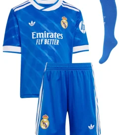 Fodboldtrøjer|Fodboldshorts*adidas Originals Fodboldtrøje - Real 3 Mini - BLUBIR