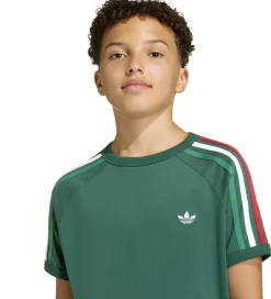 Pigetøj|Drengetøj*adidas Originals T-shirt - 3S - Drkgrn/White