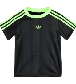T-Shirts Og Toppe|Træning Og Gymnastik*adidas Originals T-shirt/Short - Sort/Signal Green