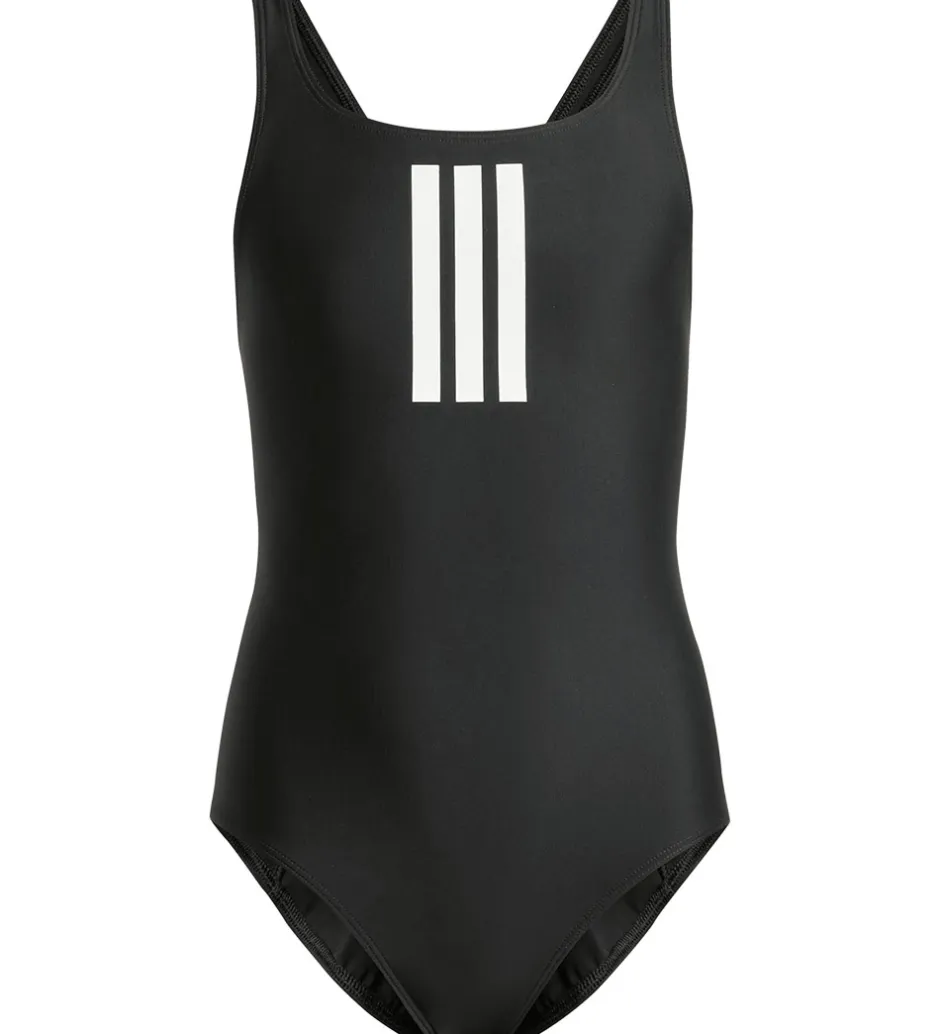 Børn adidas Performance Badedragt - 3S MID SUIT GY - Sort/Hvid