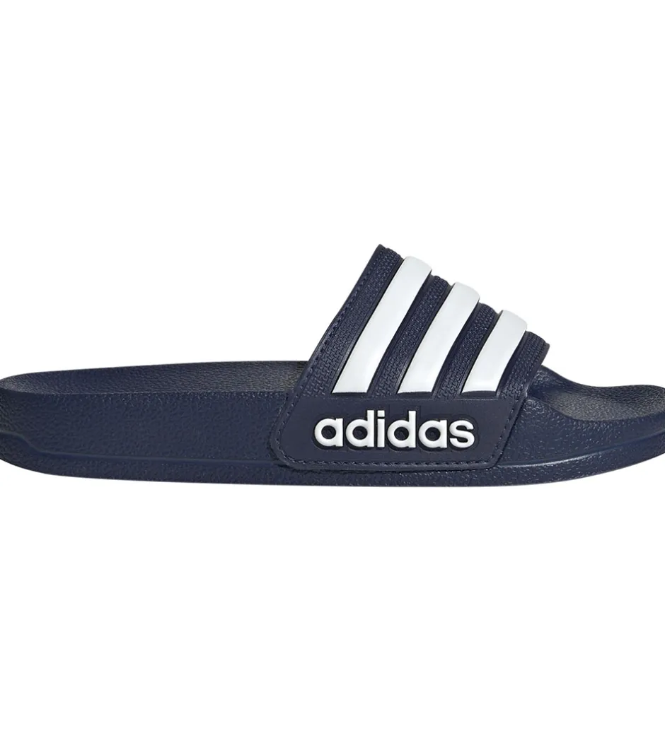 Badesandaler*adidas Performance Badesandaler - Adilette Shower - Dkblue/Ftwwh