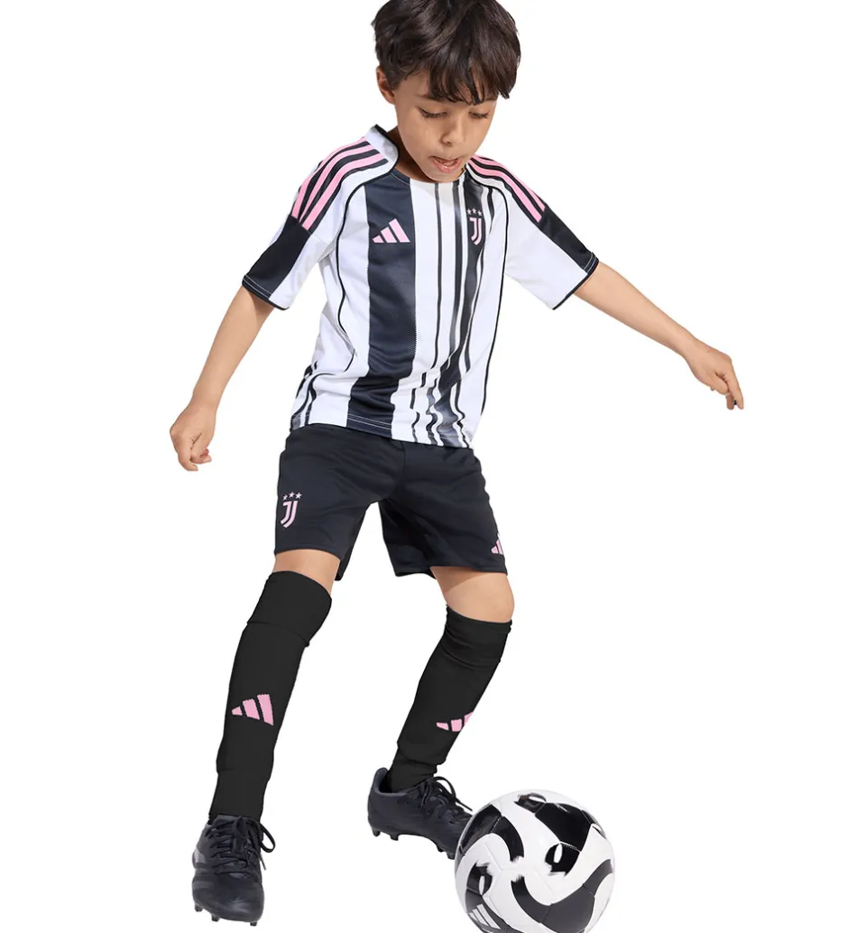 Fodboldtrøjer|Fodboldshorts*adidas Performance Fodboldsæt - Juventus - Hvid/Sort m. Logo