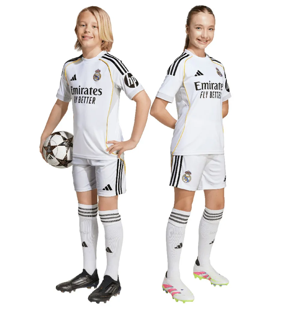 Fodboldtrøjer|Fodboldshorts*adidas Performance Fodboldsæt - Real H Y - Hvid