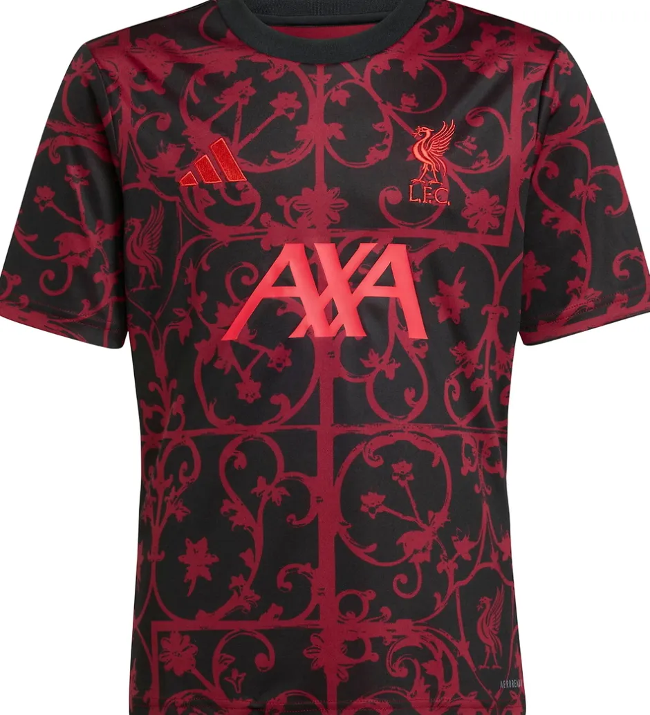 Fodboldtrøjer|Fodbold*adidas Performance Fodboldtrøje - Liverpool 25/26 - Sort/Pure Ru