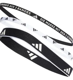 Hårbånd*adidas Performance Hårbånd - 3-pak - Sort/Hvid