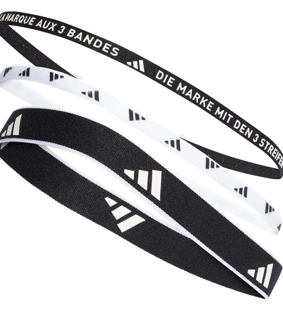 Hårbånd*adidas Performance Hårbånd - 3-pak - Sort/Hvid