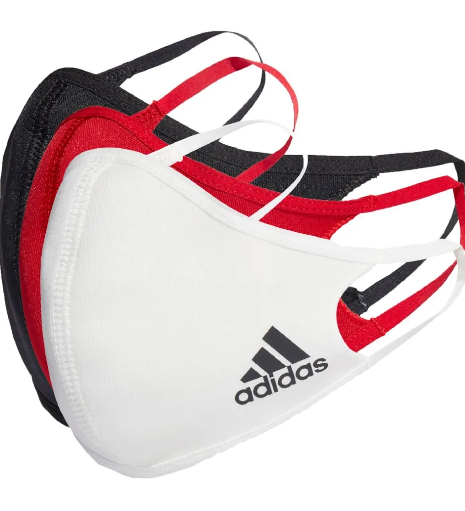 Mundbind*adidas Performance Mundbind - 3-pak - Sort/Hvid/Rød