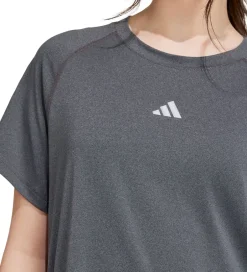 T-Shirts Og Toppe*adidas Performance T- shirt - JG Tee Lux - Grå Meleret