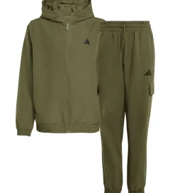 Træningssæt|Træning Og Gymnastik*adidas Performance Træningssæt - Olive Strata/Hvid