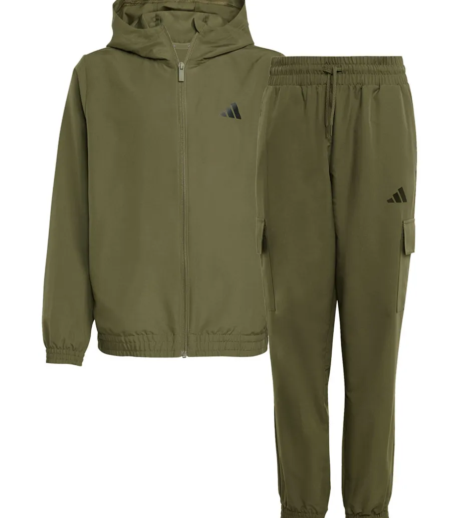 Træningssæt|Træning Og Gymnastik*adidas Performance Træningssæt - Olive Strata/Hvid