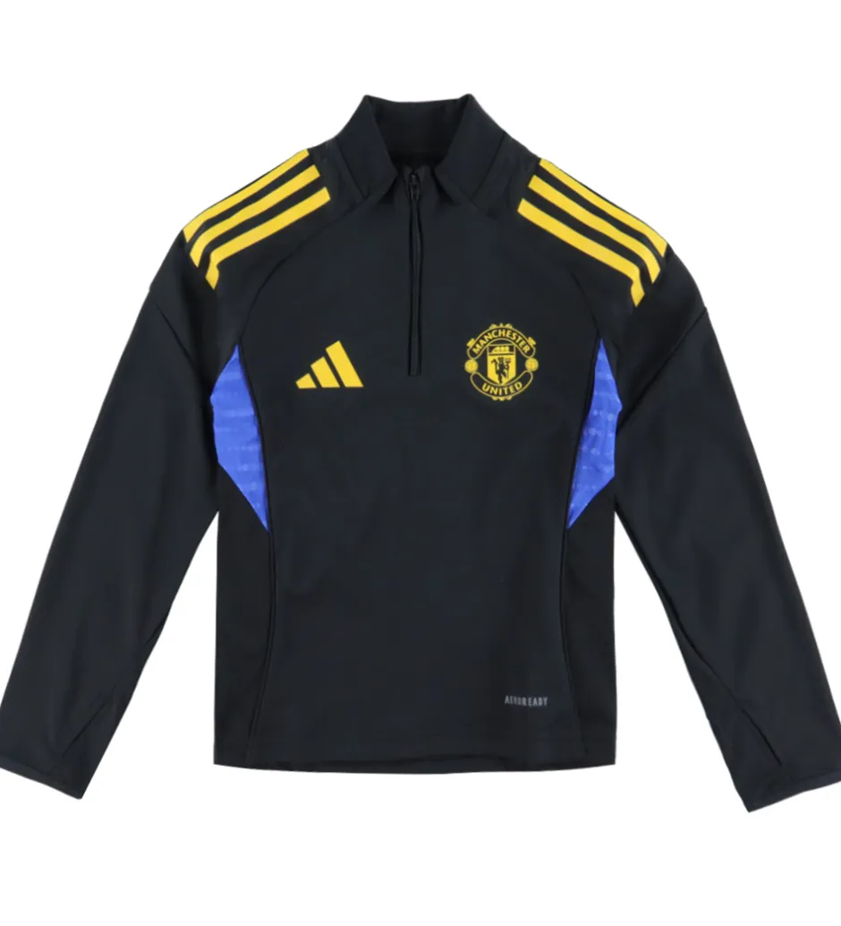 Fodboldtrøjer|Fodbold*adidas Performance Træningsbluse - Manchester United - Sort/Blå/