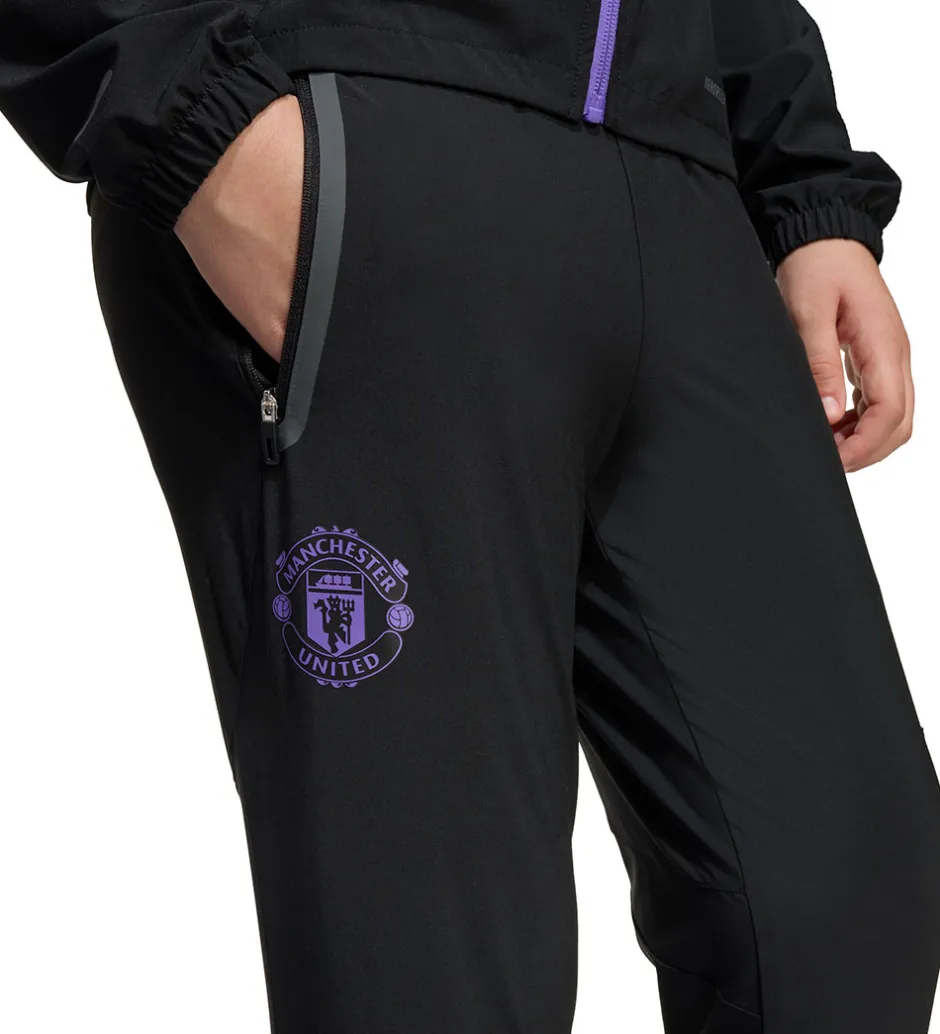 Børn adidas Performance Træningsbukser - MUFC C VT P Y - Sort/Purrus