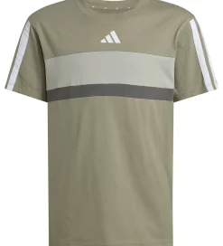 T-Shirts*adidas Performance T-Shirt - J 3S TIB T - SILPEB/METGRY/GRESIX