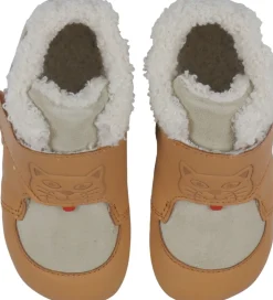 Affenzahn Hjemmesko m. For - Noos - Leather - Growy Cat - Brown