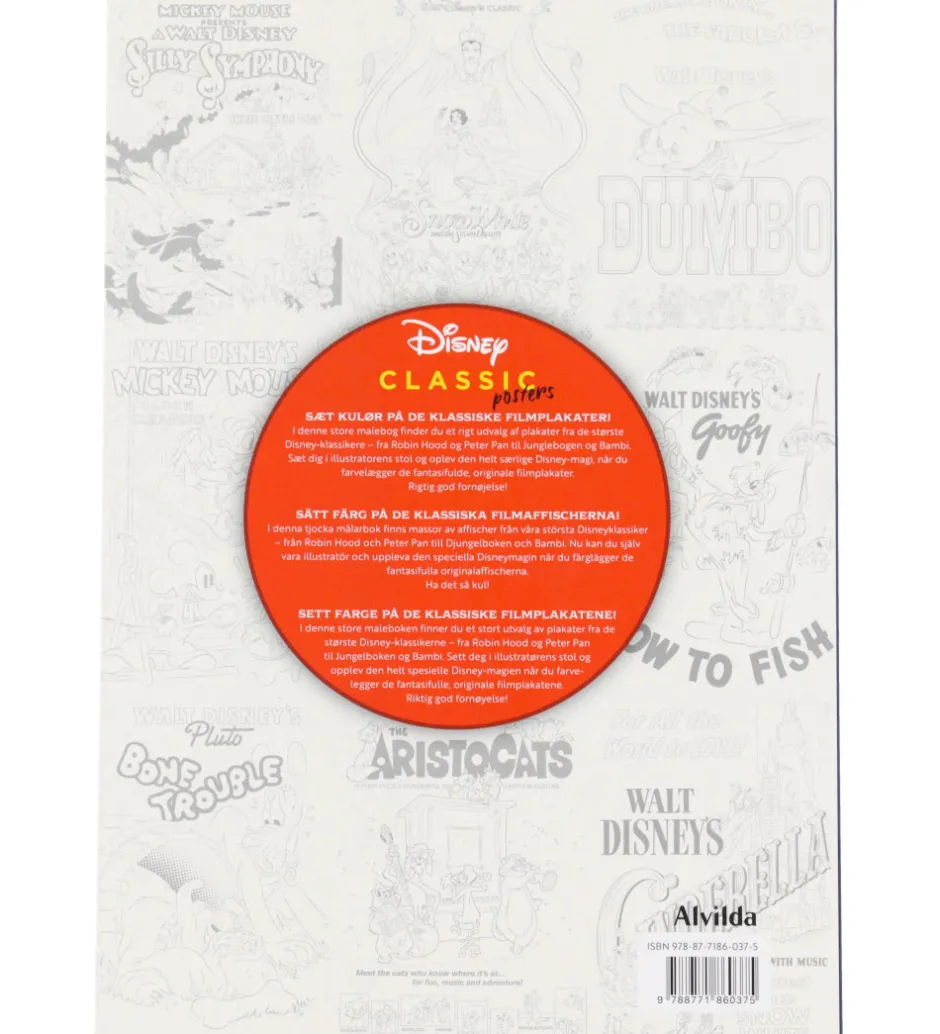 Malebog|Kreativ Leg*Alvilda Malebog - Disney Classic - Plakater - DA