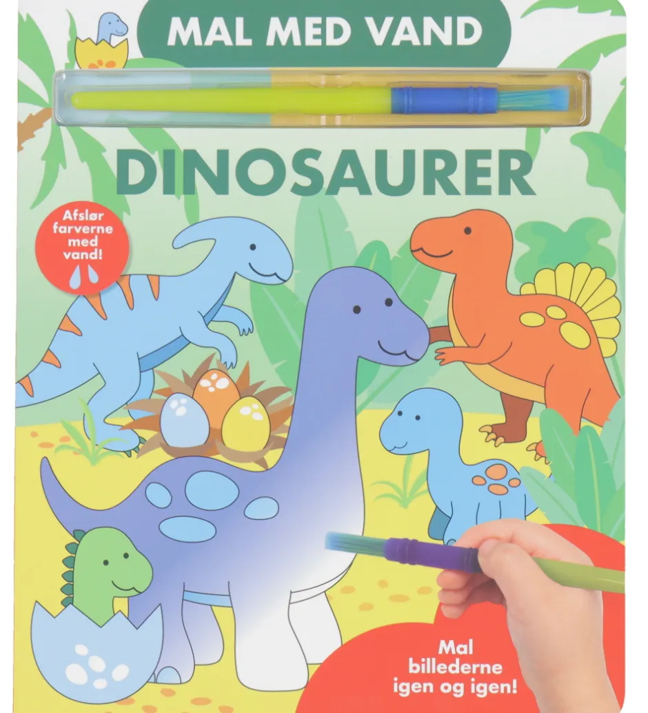 Malebog*Alvilda Malebog - Mal Med Vand - Dinosaurer