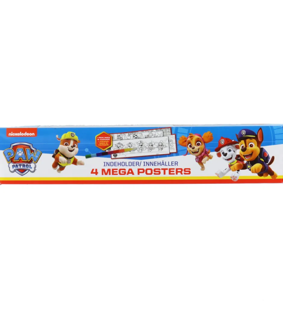 Plakater Og Billeder*Alvilda Plakater - Paw Patrol Boks m. 4 Kæmpe Plakater