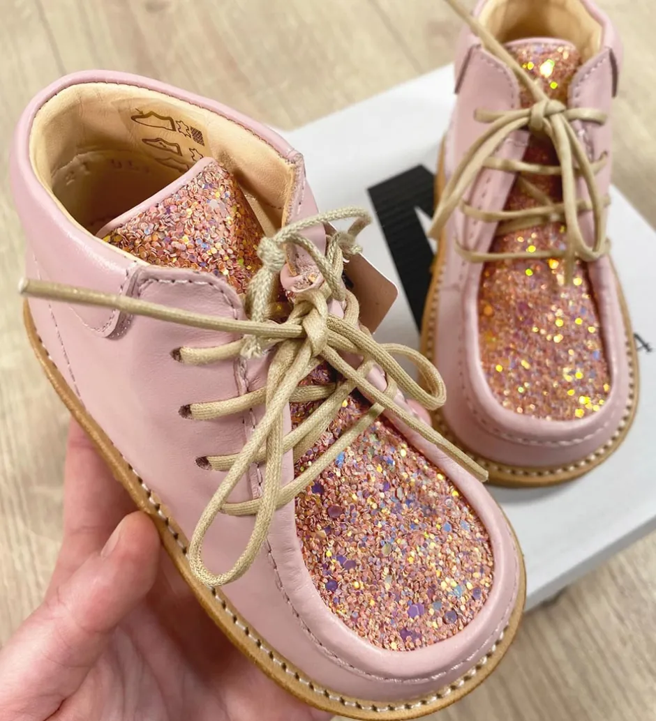 Angulus Begyndersko - Pale rose/Rose Glitter