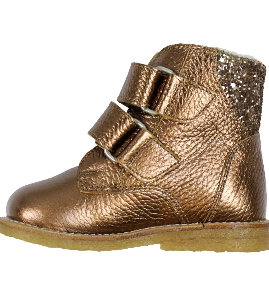 Begyndersko*Angulus Begynderstøvler m. For - Tex - Bronze Shine/Clay Glitter