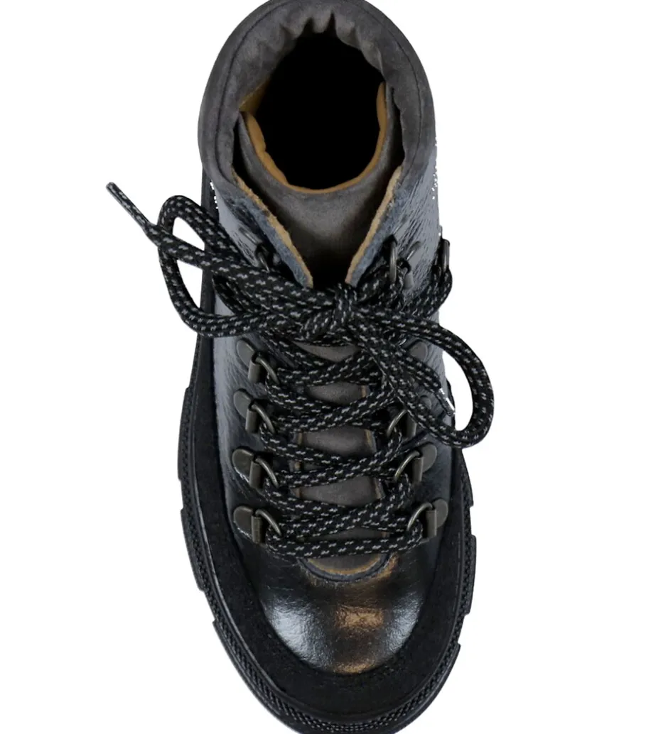 Støvler*Angulus Støvler - Tex - Black Shine/Dark Grey
