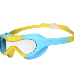 Svømmebriller*Arena Svømmebriller - Spider Kids Mask - Clear Yellow/Lightblue
