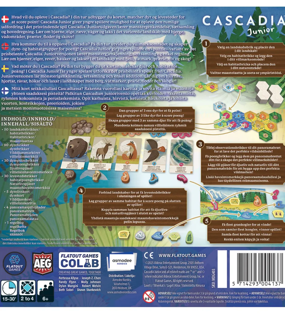 Spil*Asmodee Spil - Cascadia Junior