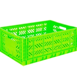 Foldekasser|Bokse Og Kasser*Aykasa Foldekasse - 60x40x22 cm - Maxi - Neon Green