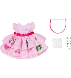 Dukker Og Tilbehør*BABY born Dukketøj - Kjole m. Applikationer - 43 cm