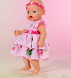 Dukker Og Tilbehør*BABY born Dukketøj - Kjole m. Applikationer - 43 cm