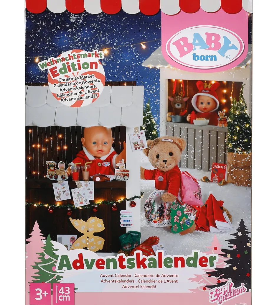 BABY born Julekalender - 43 cm - 24 Låger