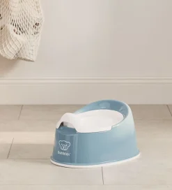 Potter Og Toilethjælp*BabyBjörn Potte - Gråblå/Hvid