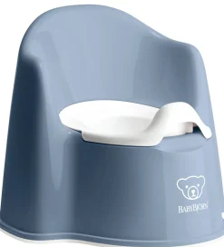 BabyBjörn Pottestol - Gråblå/Hvid